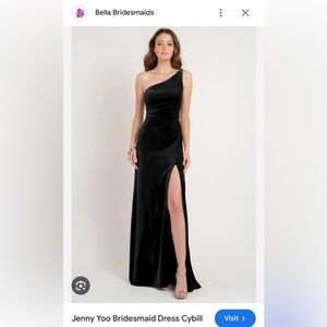 Jenny Yoo black Cybill Velvet dress